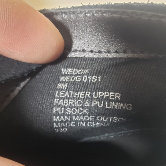 Steve Madden Wedgie Black Suede High Top Zip Pull on Sneakers Sz 8M - Picture 8 of 11